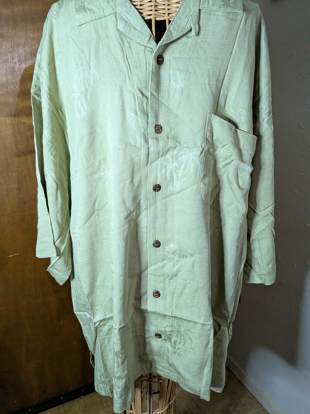Signature Light Mint Green Men's Lightweight Button-Up Jacket